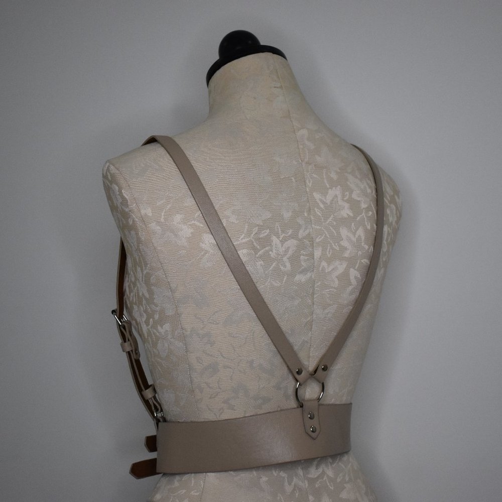 Nasty Gal Light Tan Harness Belt